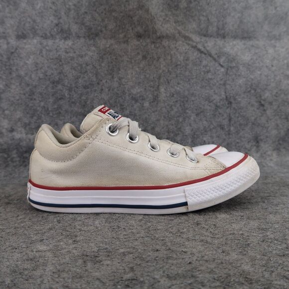 Converse Shoes Kids 13 Sneaker Chuck Taylor All Star Canvas Casual White Lace Up - Picture 2 of 13